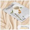 (King, Cream) ThicK Warm Super Soft Large Blanket Faux Fur Fleece Bed ALL Size UK