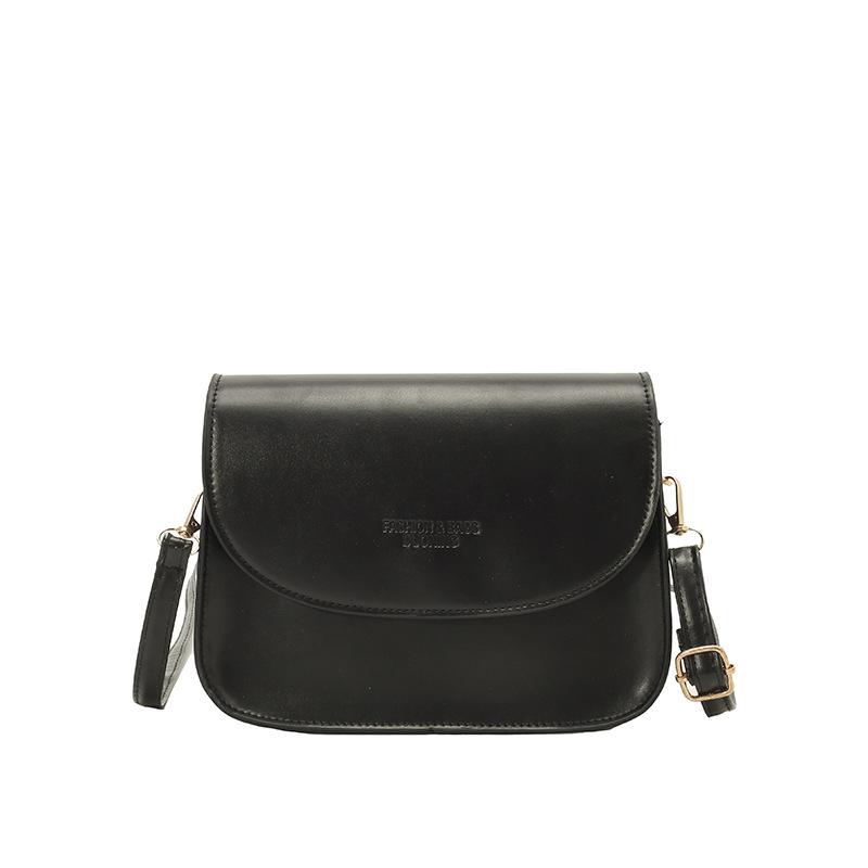 

Trendy new spring and summer fashion casual PU retro shoulder messenger bag saddle bag versatile small square bag women s bag чёрный