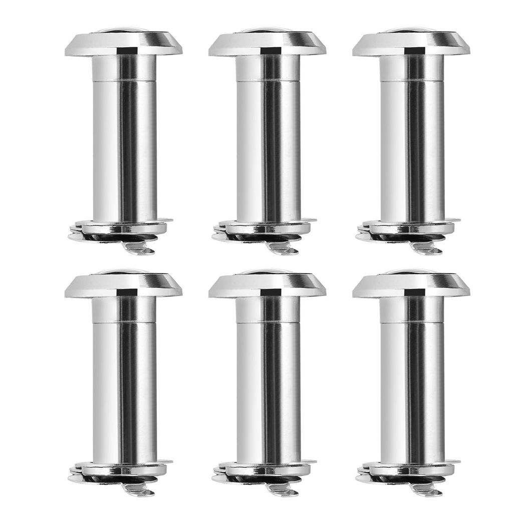 6 PEZZI Spioncino per Porta Angolo Ampio 220 Gradi Foro di Ispezione 14mm Antifurto Spioncino di Sicurezza Regolabile con Retro