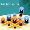 Children's Matryoshka Tic-Tac-Toe Interactive Board Game - Stacking Toy for Parent-Child Fun and Concentration Training.