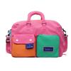 Color Block Large Capacity Travel Bag - Portable, Carry-On, Gym & Short Trip Handbag