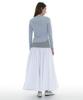 Partimento Woman Voluminous Flare Maxi Skirt_White