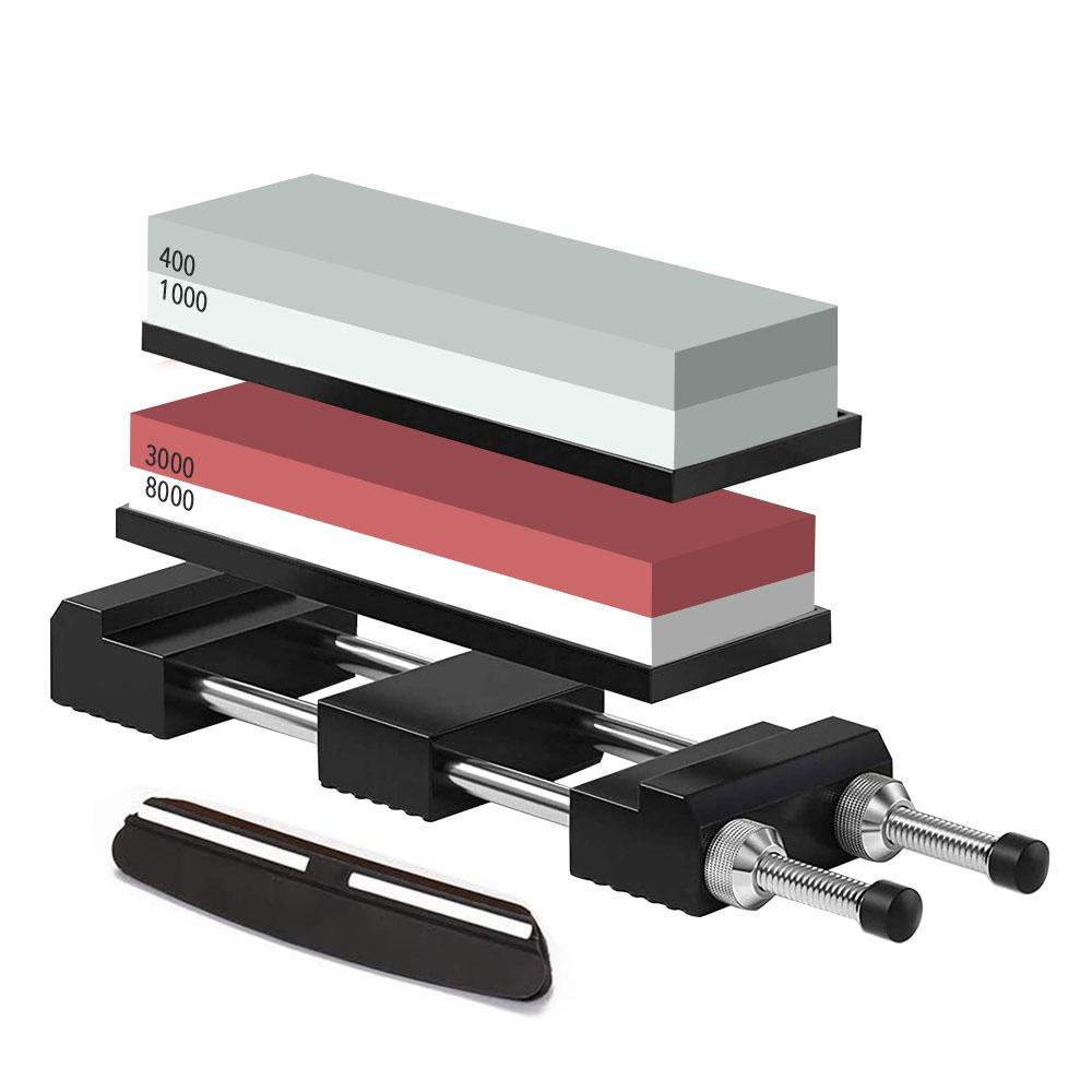 

Держатель точильного камня, регулируемый держатель, предотвращает скольжение, основание точильного камня, заточка кухонных ножей, инструменты, угловая направляющая M белый