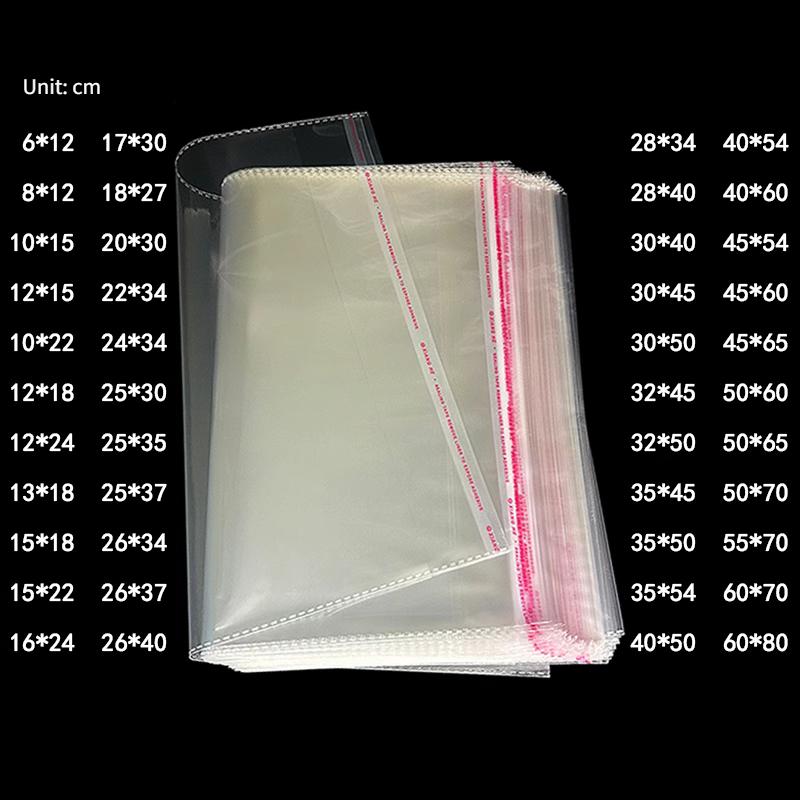 Plic autoadeziv, Sac de ambalare pentru haine OPP Transparent Autoadeziv Sigilat Pungi de plastic reutilizabile Autoadezive Sigilate Pungi pentru confecționarea bijuteriilor