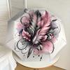 1PC Feathers Ink Umbrella-8-Rib Reinforced, Automatic Open, Lightweight & Durable, Cute Fashion Accessory for Outdoor-P29