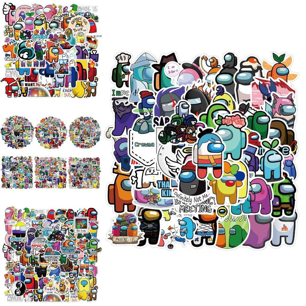 50100 Pcs Sticker Pack Set Game Diy Imposter Decal Waterproof Stickers