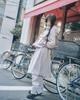 Loaegsyueol Fleece Midi Warmer Skirt_Melange Gray
