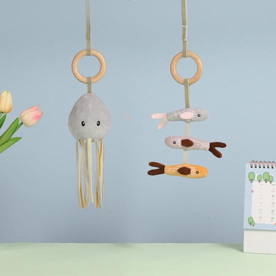 

Детская кроватка-колокольчик, издающая звук, мягкая, привлекает внимание, висит, без запаха, визуальная тренировка, детская кроватка с изображением животных, мультфильмов, рыб, плюшевая кукла, вещи для кроватки