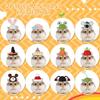 Silkfly 12 Pcs Hamster Hats Mini Hats for Snakes Small Animals Guinea Pig Hamster Clothes for Lizards Bearded Dragons Holiday Party Costume