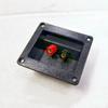 2PCS 2 Way Speaker Junction Box Black Square Screw Subwoofer Plug for Stage Audio Equipment DIY Replacement Parts