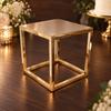 Cake Display Stand Electroplated Elevated Pastry Holder for Weddings, Bakery Displays,