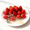 100pcs Versatile Bamboo Food Picks Disposable Fruit Sticks Decorative Dessert Sticks  Wedding Party