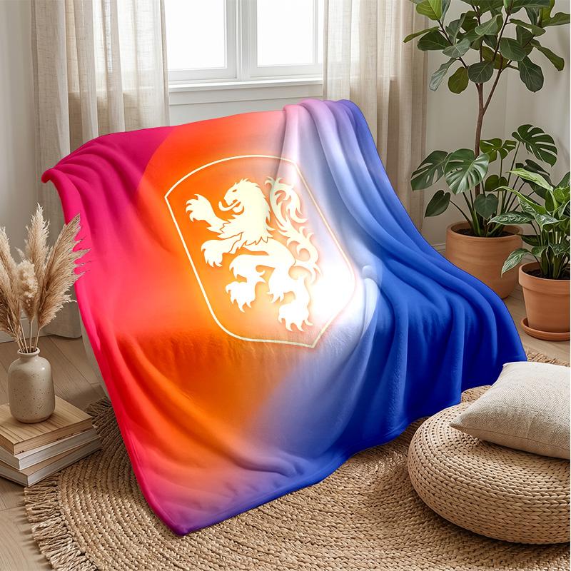 Coperta in Flanella Stampata Calda e Skin-Friendly Decorativa per Divano Letto Uso Quotidiano