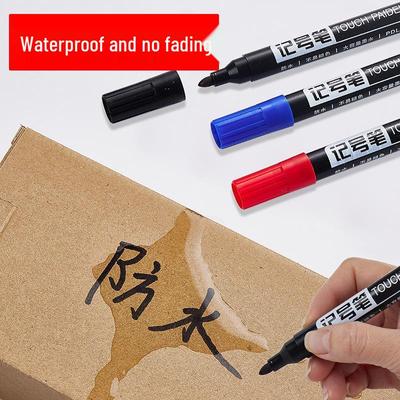 Wasserfeste Ölbasierte Marker: Große, Dickspitze Fineliner in Schwarz, Rot, Blau für Expresslogistik-Druck