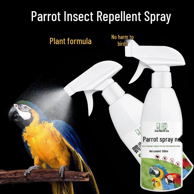 Parrot Bird Cage Spray Cleaner & Deodorizer - No-Rinse Pet-Safe Solution