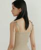 Lingseoul Ribbed Bustier Knit-Khaki