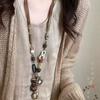 Womens Acrylic Pendant Necklace With Geometric Charms Resin Chain Adjustable Length 21-50cm Minimalist Fashion