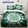 Celtic Football Club  Pattern Bedding Quilt Set  Home Decoration  Gift (1 * duvet cover + 2 * pillowcase  without core)