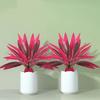 Plastic Shrub Artificial Dracaena Tree Realistic Leaves Realistic Simulation Banana Plant Vibrant Fade-Resistant