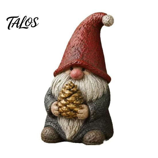 Christmas Table Decorations Santa And Deer Figurine, Gnome Resin Statue, Holiday Compact Room Ornament Centerpiece for Home Living Bedroom Mantel