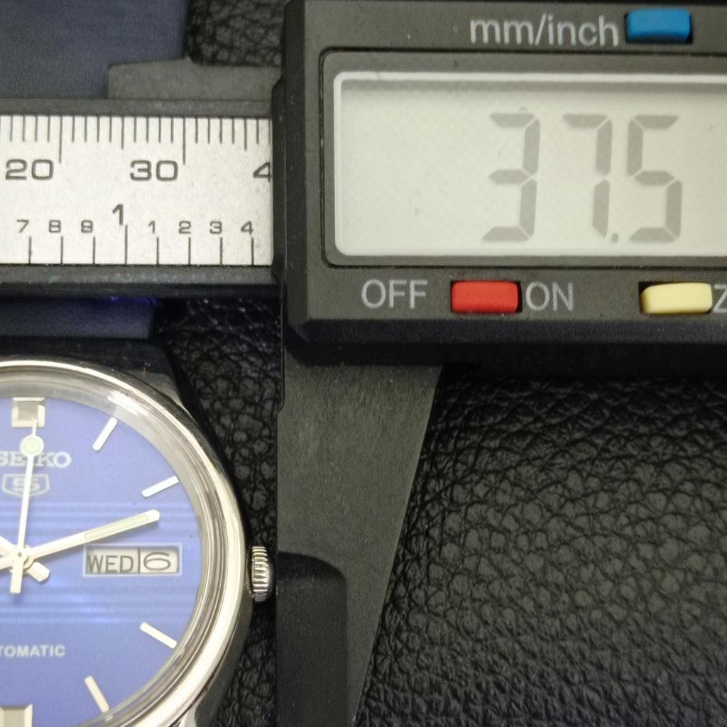 JAPAN VINTAGE SEIKO 5 AUTOMATIC 6309A MENS BLUE COLOR DIAL WATCH a701476-5 R206b-a701476