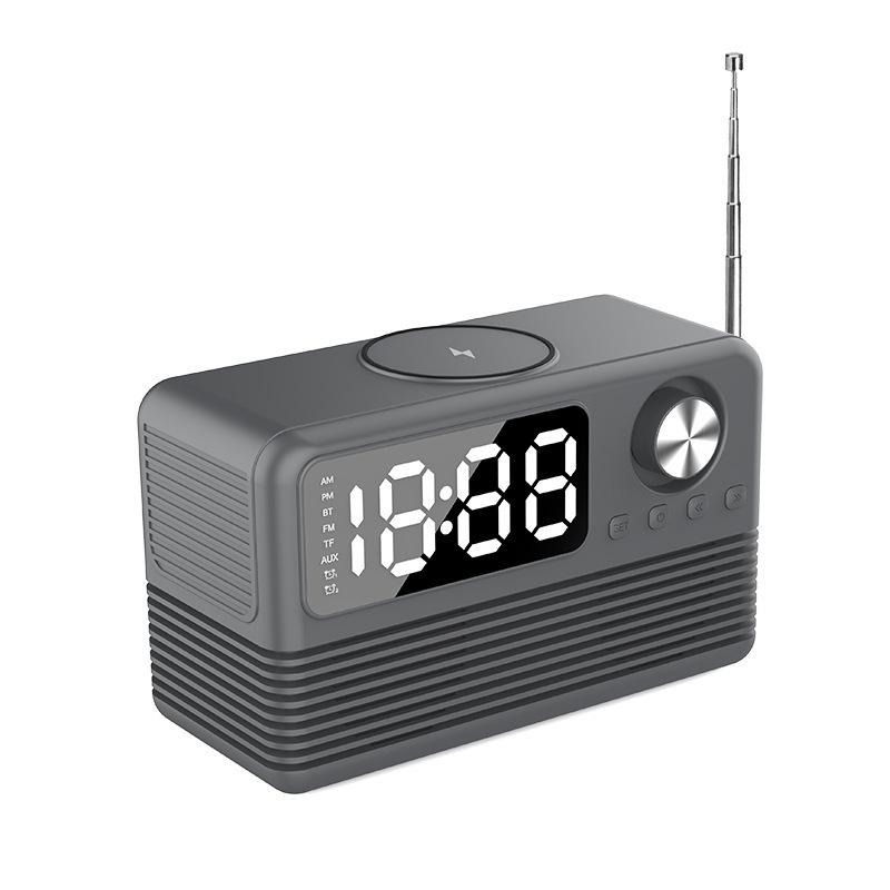 

BT509 Retro LED Bluetooth Speaker & 15W Wireless Charger Clock