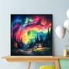 DIY Diamond Painting Colorful Dark Clouds Cross Stitch Kit Mosaic Art Diamond Painting Full Circle/Square Diamond Home Decoration