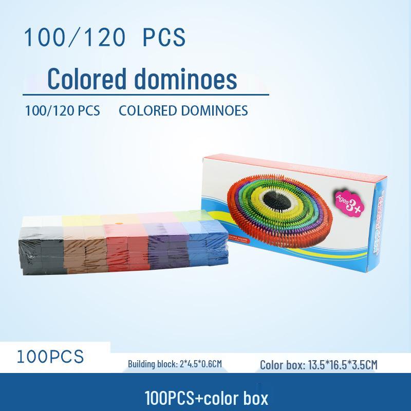 

Набор из 120 радужных домино и восьмитонового ручного пианино: Развивающие игрушки для складывания и геометрии для детей