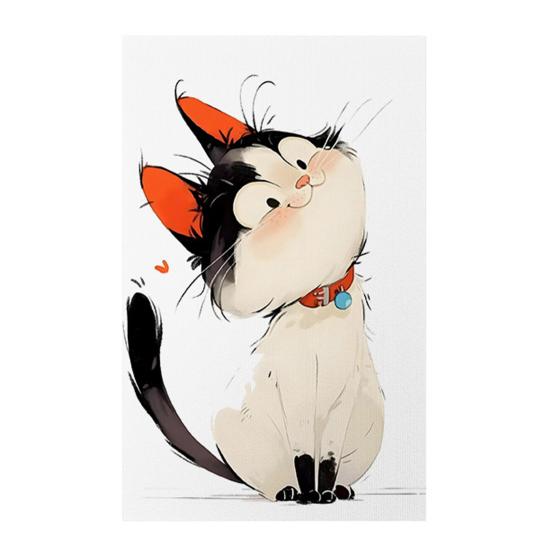 Wall Mounted Cat Scratcher Self-adhesive Cat Scratch Pad Cute Kitten Pattern Scratch Mat Protects Furniture And Walls for Indoor Cats Scratching