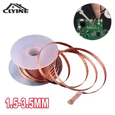 1.5-3.5mm Entlötgitterband Kupfer Lötpunkt Entlöter Draht Lötwickel Zinn Blei Draht Flussmittel zum Löten