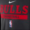 Nike NBA Chicago Bulls Practice Dri-Fit Long Sleeve T-shirt Black Men Streetwear DR6509-010