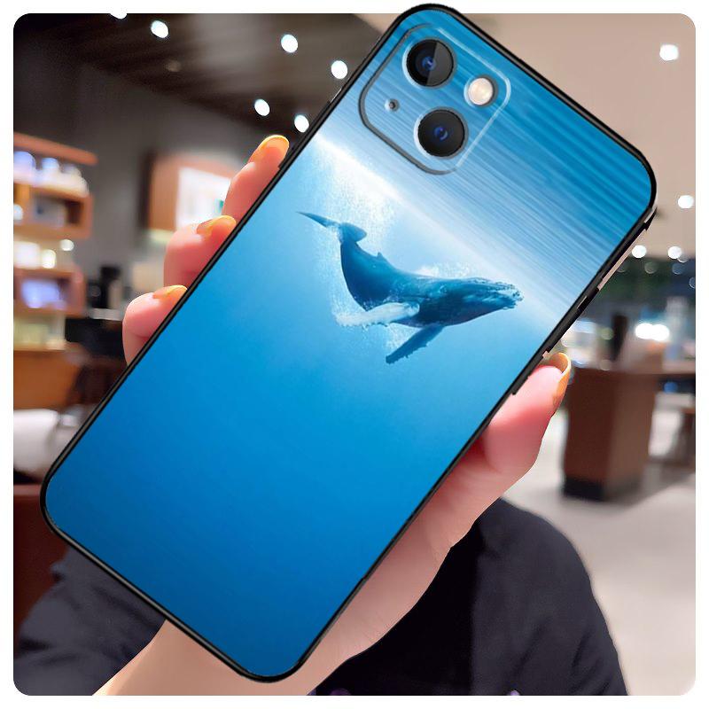 

Blue Whale Case For iPhone 15 Pro Max 14 13 12 11 16 17 Pro Max mini 15 16 Plus 16e 17 Air Phone Cover iPhone 12