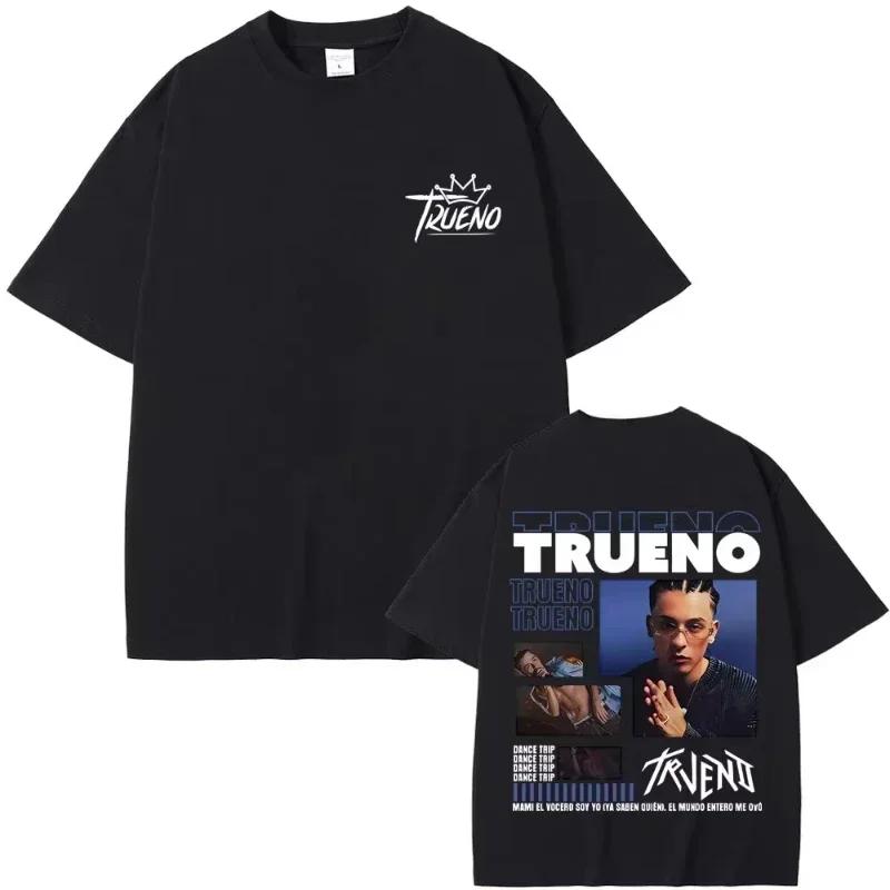 Rapper Trueno Album Tour Merch Tshirt Unisex Wounisex Clothes Fashion Short Sleeve Tee Shirt Streetwear Loose Tshirts Unisex