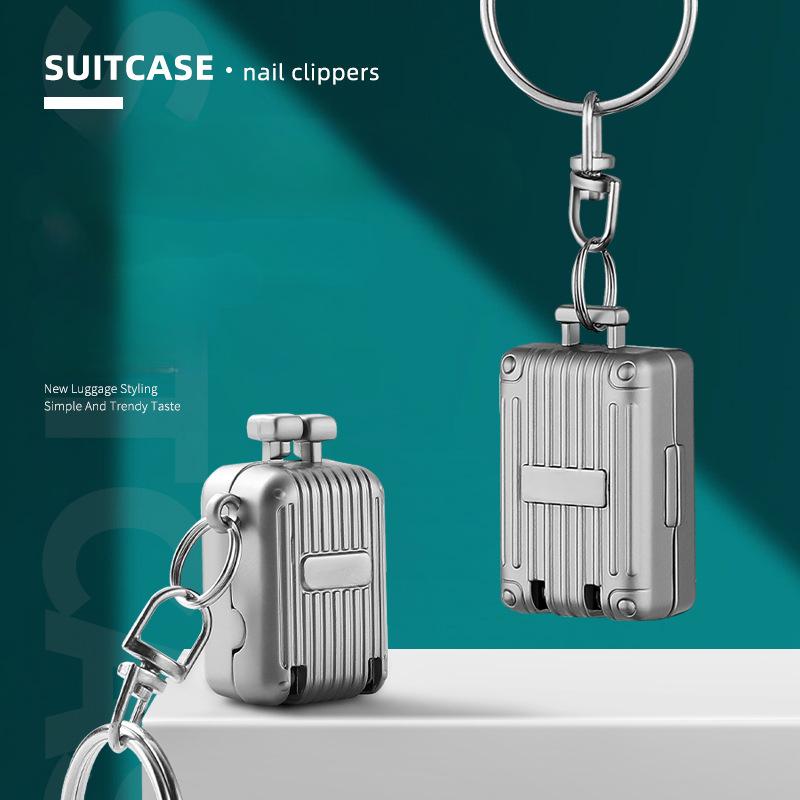 1Pc Nail Clipper Portable Small with Folding Nail Clippers Single Pack Luggage Keychain Mini Flip Nail Clippers