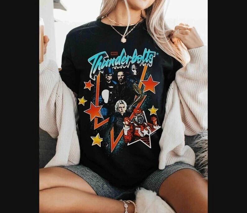 New Thunderbolts Movie 2025 Vintage Group T-Shirt XL