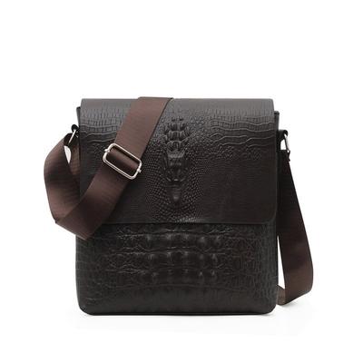 Sacs à bandoulière en cuir Pu pour hommes, petits sacs à main d'affaires à motif Crocodile