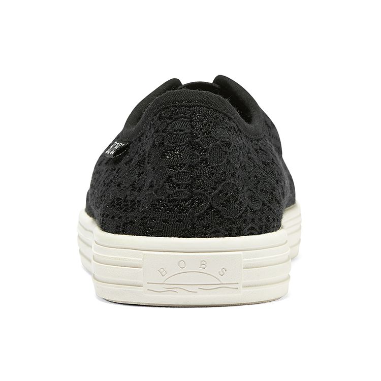 Skechers Bobs B Cool Sports Casual Low-Top Canvas Shoes Women sneakers Black 113821-BLK