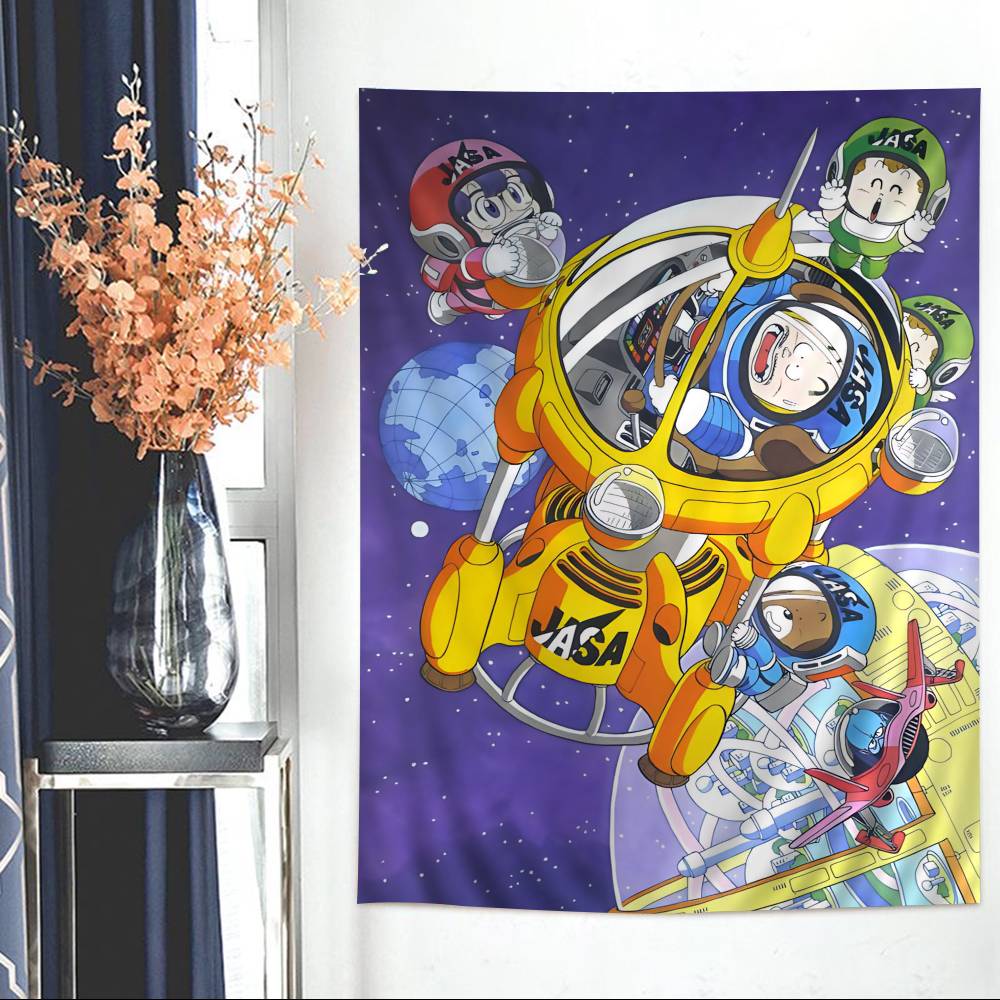 Comics Dr SSlump Tapestry Art Printing Japanese Wall Tapestry Anime Wall Hanging Home Decor