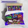 Teen Titans Pattern Printed 3PCS Bedding Set, Soft Skin-Friendly Washable Duvet Cover & Pillowcases Set