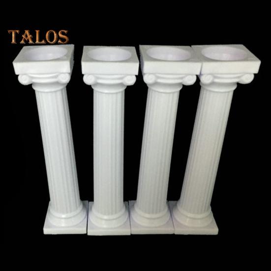 4Pcs/Set Cake Pillars Food Grade Easy Clean Columnar Modern Decorative Birthday Cake Fondant Support Pillar Kitchen Accessories