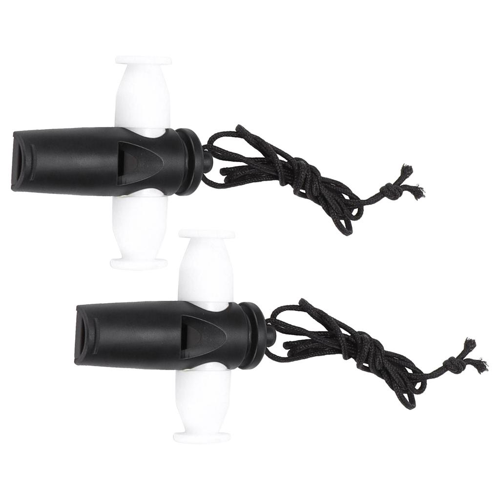 2Pcs Samba Whistle Musical Instrument Toy ABS Set with Nylon Rope for Kids Children