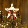 LED Light Xmas Treetop Star Decoration Glowing Christmas Tree Top Lights  Party