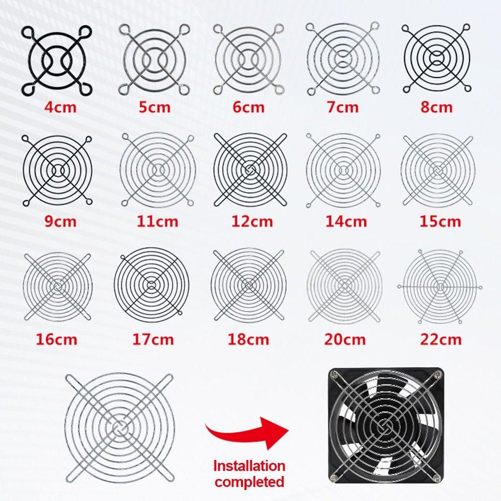 1Pcs Metal Mesh Cover 40-220mm Fans Grid New Cooling Fan Grill for Computer Fan