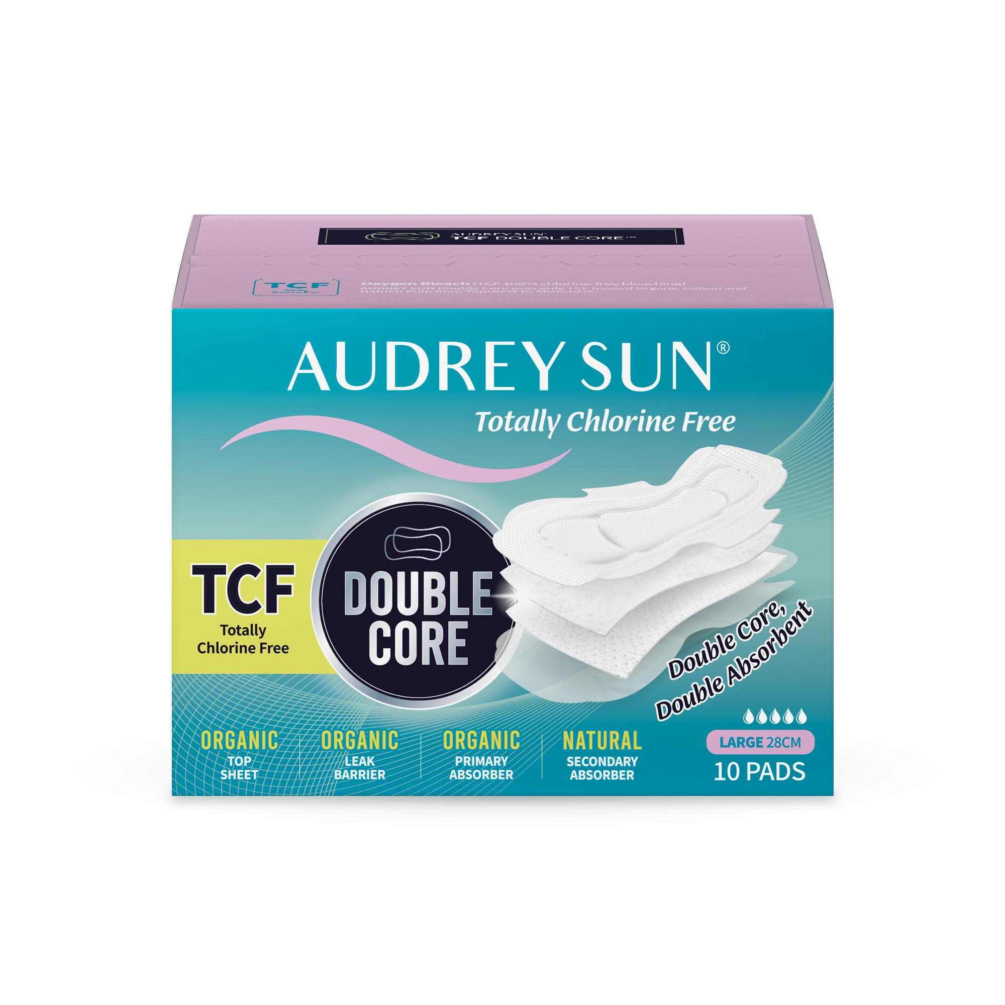 

Выберите 1 из 3 типов двухслойных гигиенических прокладок Audreysun TCF (средний 12P / большой 10P / ежедневная прокладка 26P) 10 large sanitary pads