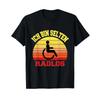 Wheelchair User Rolli T Shirt Black S Vintage Washed Top For Everyday Wear Slightly Breathable Versatile Graphic Comfortable