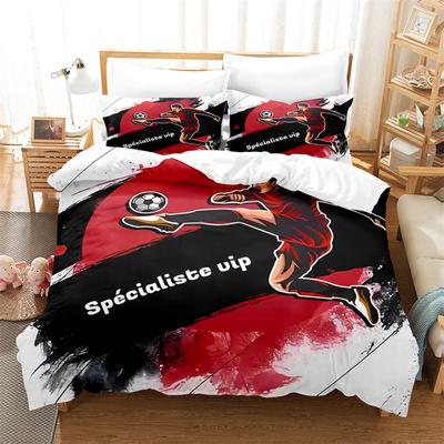 Bedding Boy Sports Football Star Duvet Cover Set King Size Youth Bed Comforter Set Fashion Comforter Cover Bedding Sets Bed Set