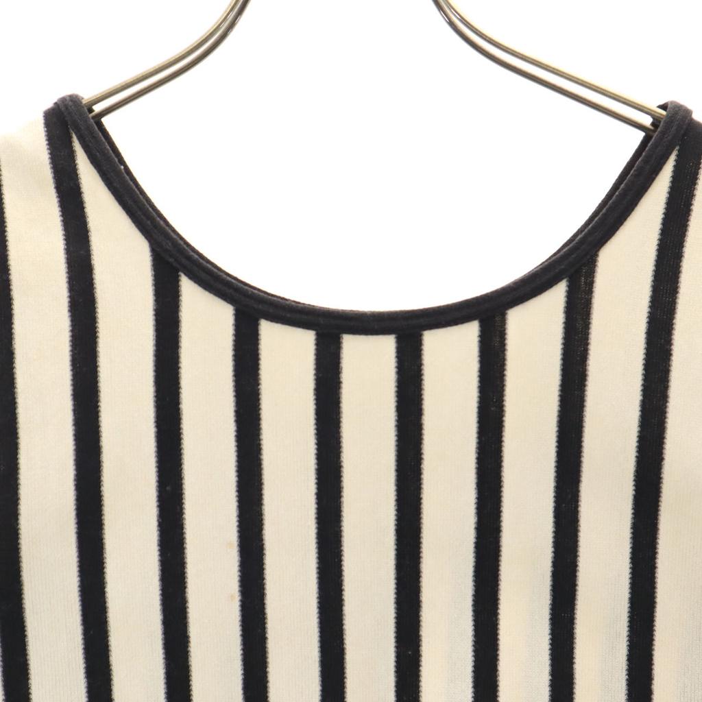 I.s. ISSEY MIYAKE 90s Made In Japan Old Striped Pattern No Sleeve Knit 9 Women Used