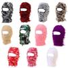 Knitted Face Mask Single Hole Plush Hat Barak Rafa Hat for Extra Warmth In Cold Weather with Camouflage Jacquard Design