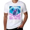 Rainbow Llama Cat Llama Tshirt T Shirts For Unisex Cotton Funny Unisex T Shirt Cotton 100 Tshirt