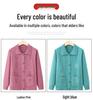 Grandma's Loose Knit Cardigan - Spring/Fall Wear for Middle-aged and Elderly Women